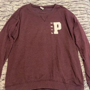 Pink long sleeve sweatshirt